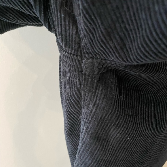 TOPSHOP Corduroy Black Zip Front Boiler Jumpsuit - Picture 16 of 16